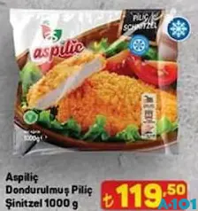 ASPİLİÇ DONDURULMUŞ PİLİÇ ŞİNİTZEL 1000 G fiyat ve kampanya bilgisi